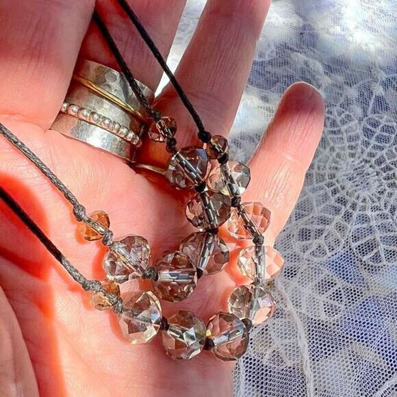 SHA Signed Crystal Bead 2 Strand Necklace - Picture 8 of 8